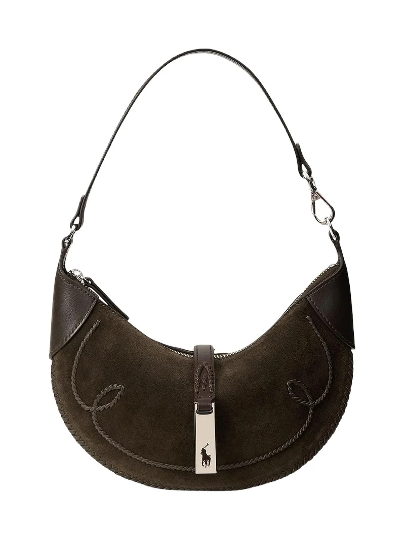 Women's Polo ID Western Suede Shoulder Bag Women's Polo ID Western Suede Shoulder Bag