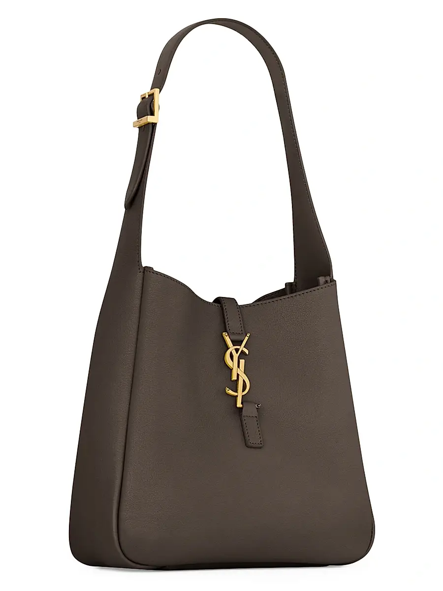Saint Laurent Women's Le 5 À 7 Supple Small Shoulder Bag in Grained Leather - Arabica | Thumbnail 5 Saint Laurent Women's Le 5 À 7 Supple Small Shoulder Bag in Grained Leather - Arabica | Thumbnail 5