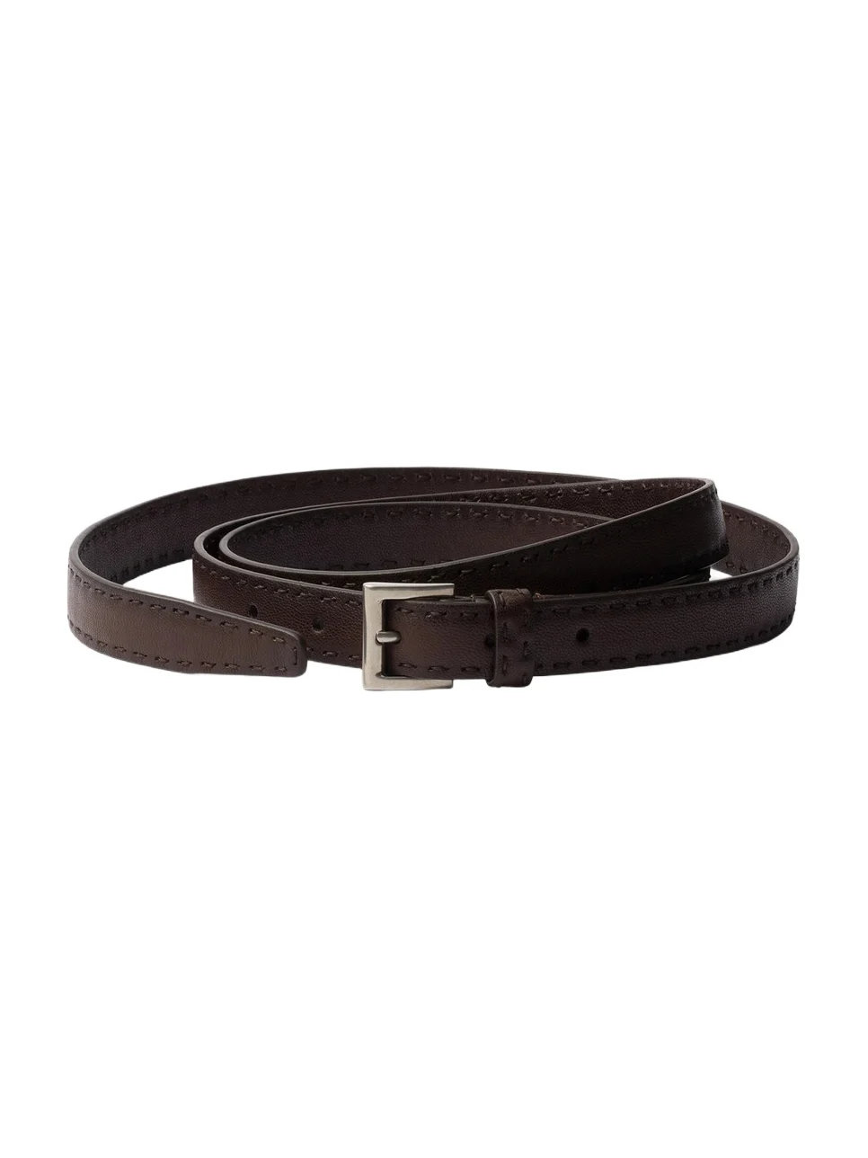 Prada Men's Antiqued Leather Belt