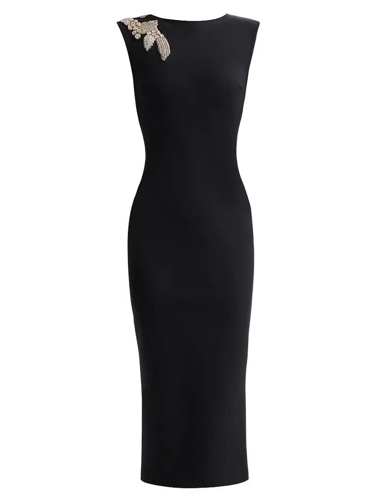 Women's Doradus Beaded Sheath Midi Dress Women's Doradus Beaded Sheath Midi Dress