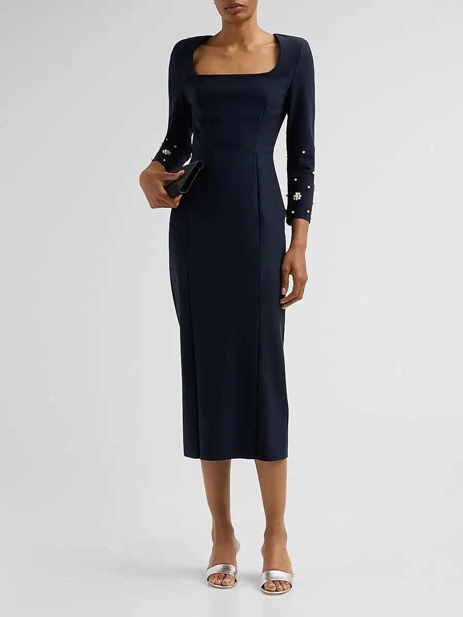 Chiara Boni La Petite Robe Women's Aquari Embellished Midi Dress | Thumbnail 2 Chiara Boni La Petite Robe Women's Aquari Embellished Midi Dress | Thumbnail 2
