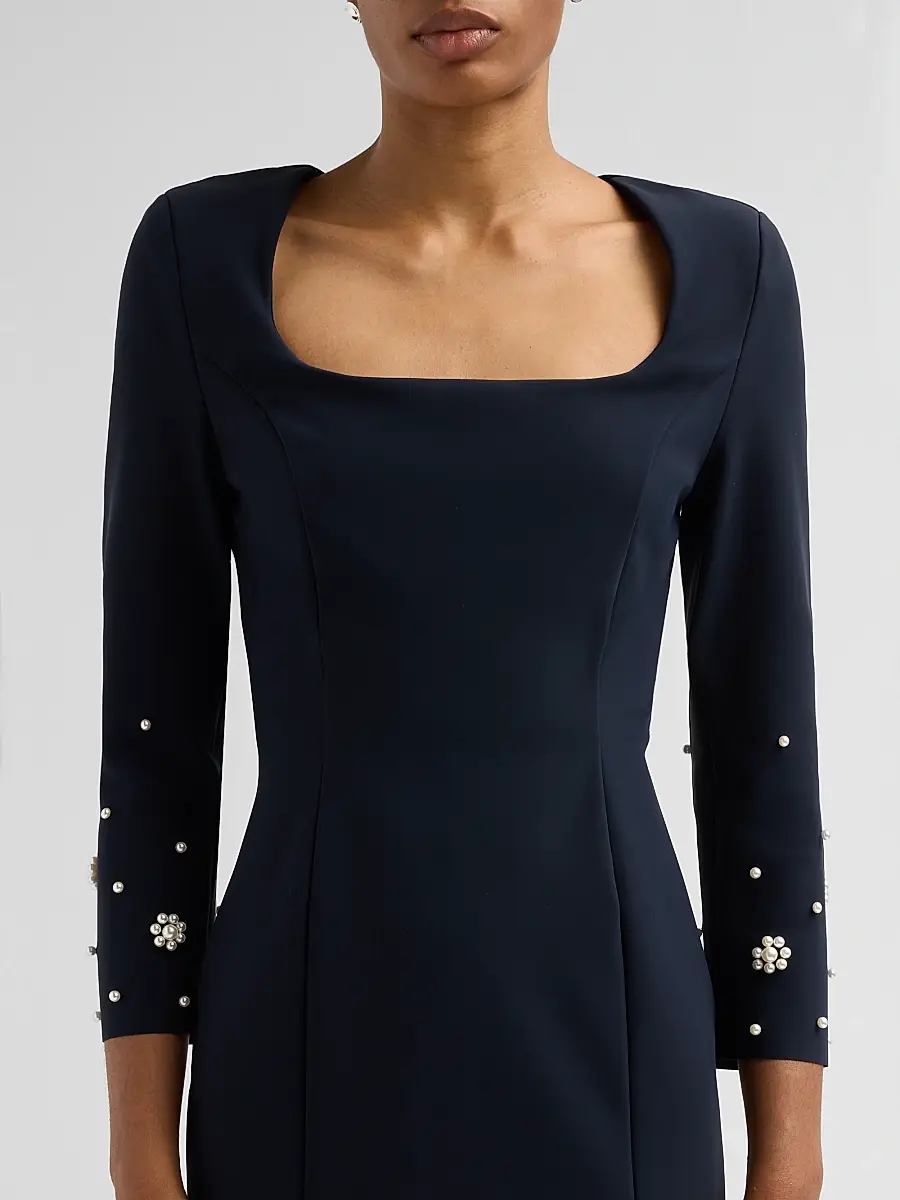 Chiara Boni La Petite Robe Women's Aquari Embellished Midi Dress | Thumbnail 5 Chiara Boni La Petite Robe Women's Aquari Embellished Midi Dress | Thumbnail 5
