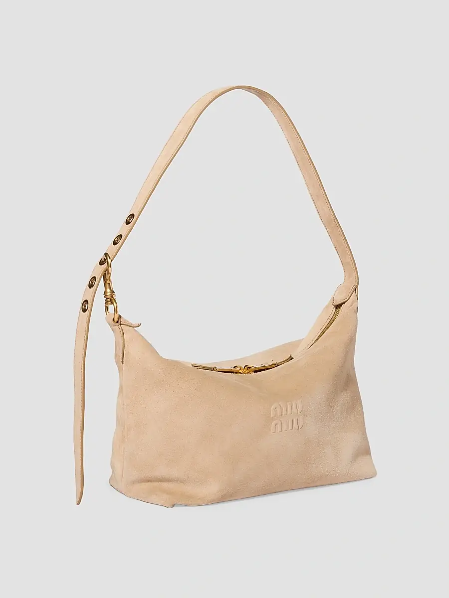 Miu Miu Women's Spirit Suede Shoulder Bag | Thumbnail 4 Miu Miu Women's Spirit Suede Shoulder Bag | Thumbnail 4