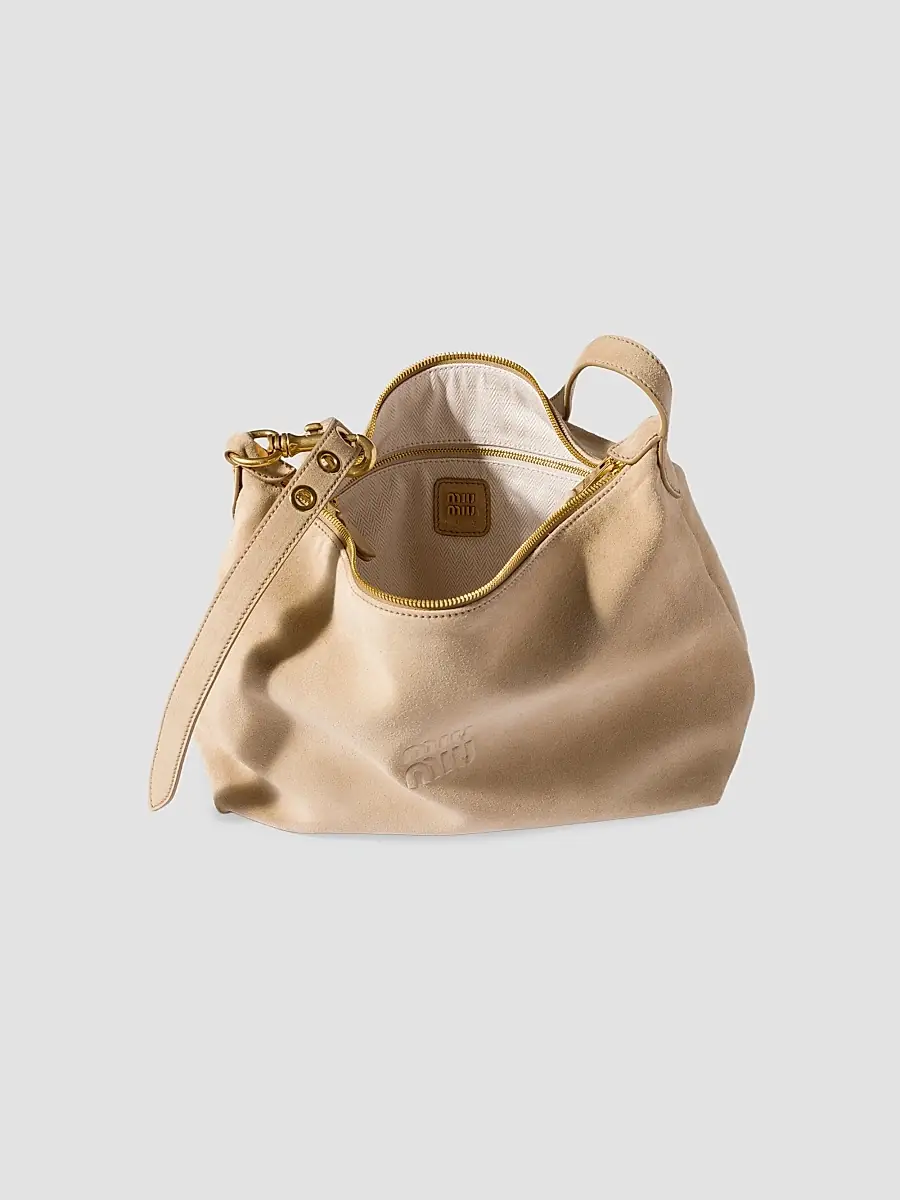 Miu Miu Women's Spirit Suede Shoulder Bag | Thumbnail 6 Miu Miu Women's Spirit Suede Shoulder Bag | Thumbnail 6