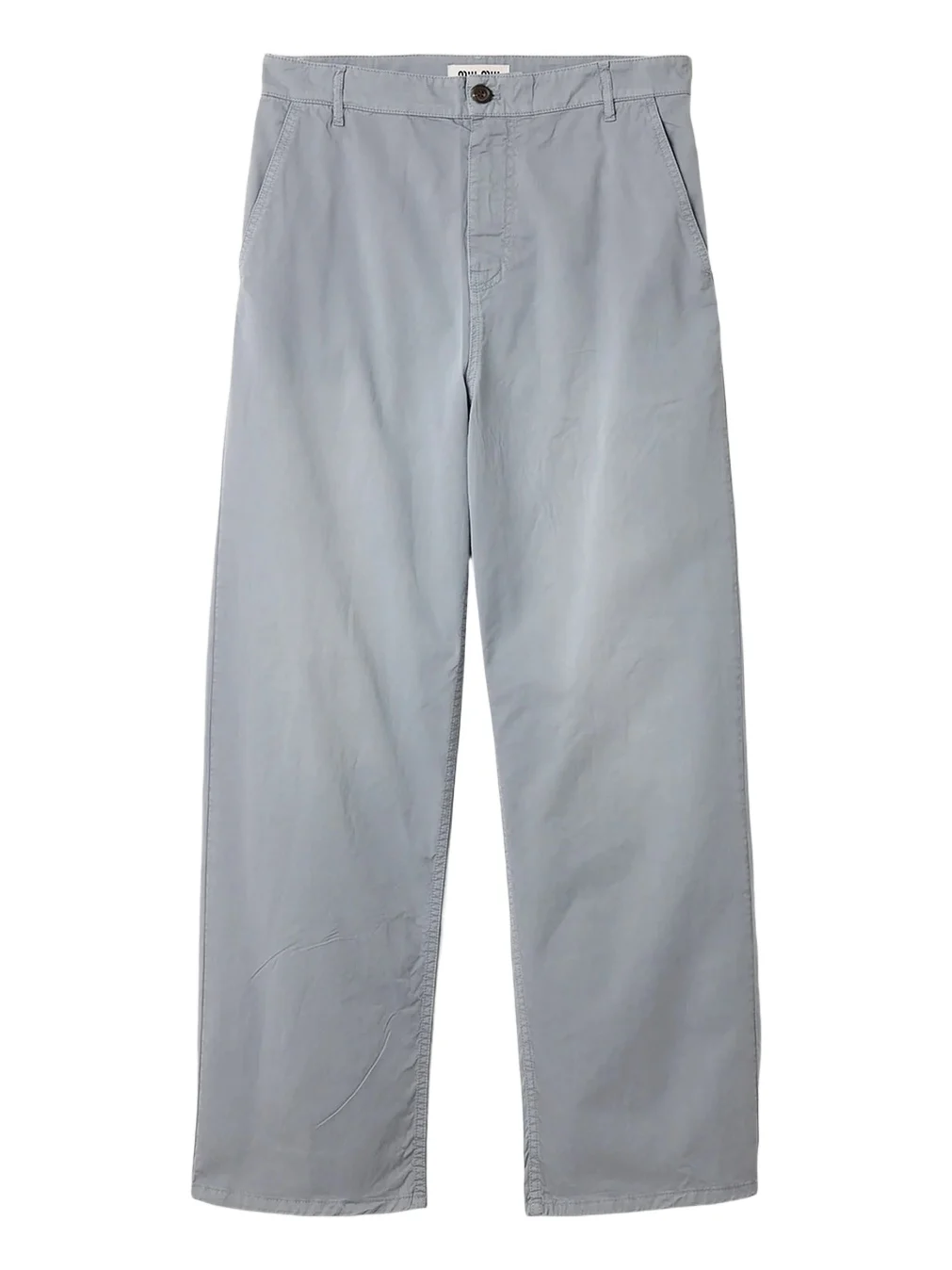 Miu Miu Women's Garment-Dyed Twill Pants