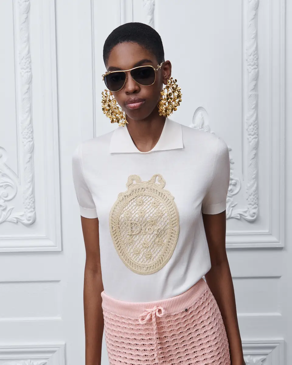 Dior Dioriviera Dior Médaillon Short-Sleeved Sweater | Thumbnail 4 Dior Dioriviera Dior Médaillon Short-Sleeved Sweater | Thumbnail 4