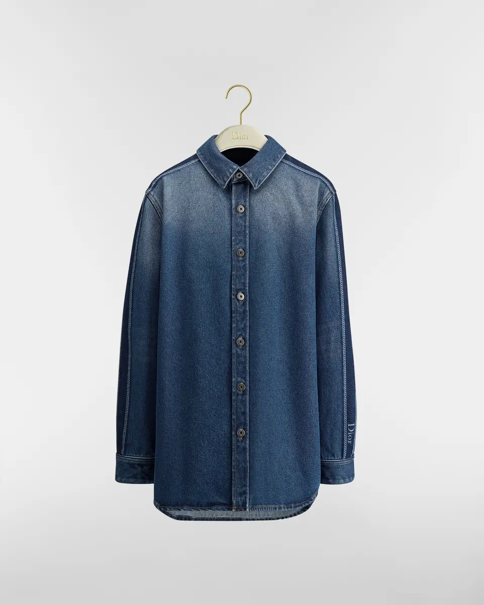 Dior Blue Stonewashed Cotton Denim | Thumbnail 2 Dior Blue Stonewashed Cotton Denim | Thumbnail 2
