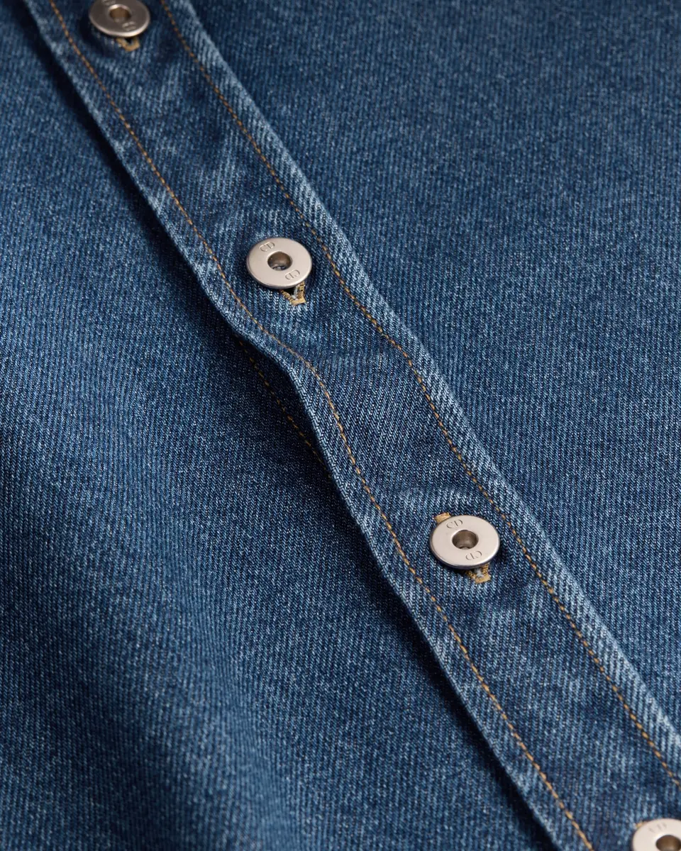 Dior Blue Stonewashed Cotton Denim | Thumbnail 7 Dior Blue Stonewashed Cotton Denim | Thumbnail 7