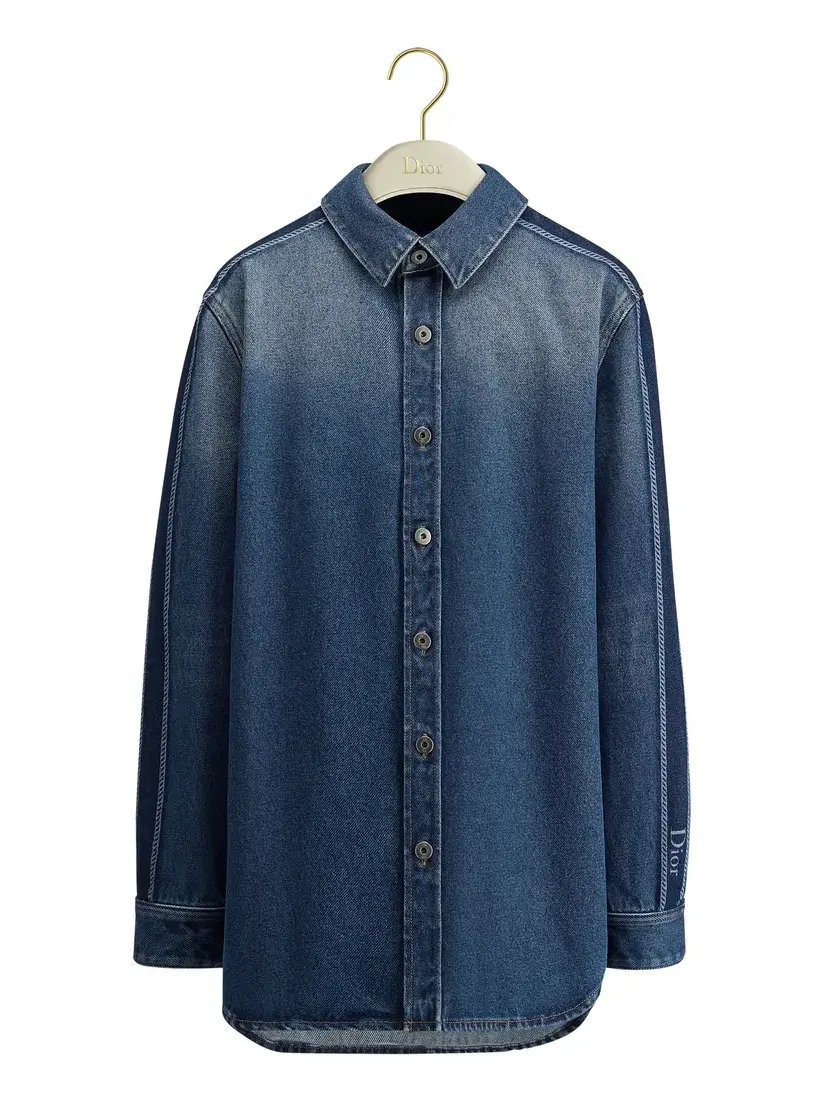 Dior Blue Stonewashed Cotton Denim