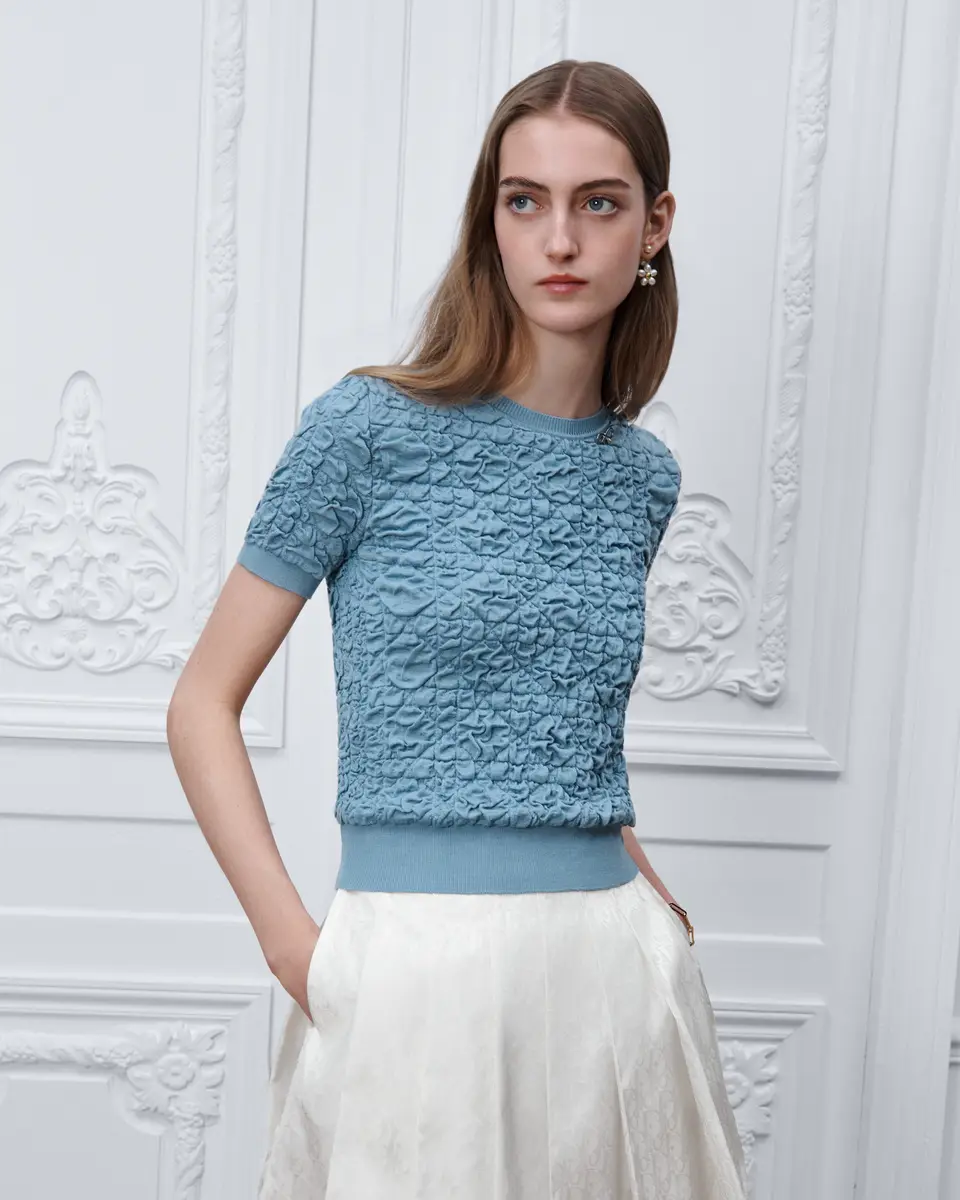 Dior Macrocannage Short-Sleeved Sweater | Thumbnail 4