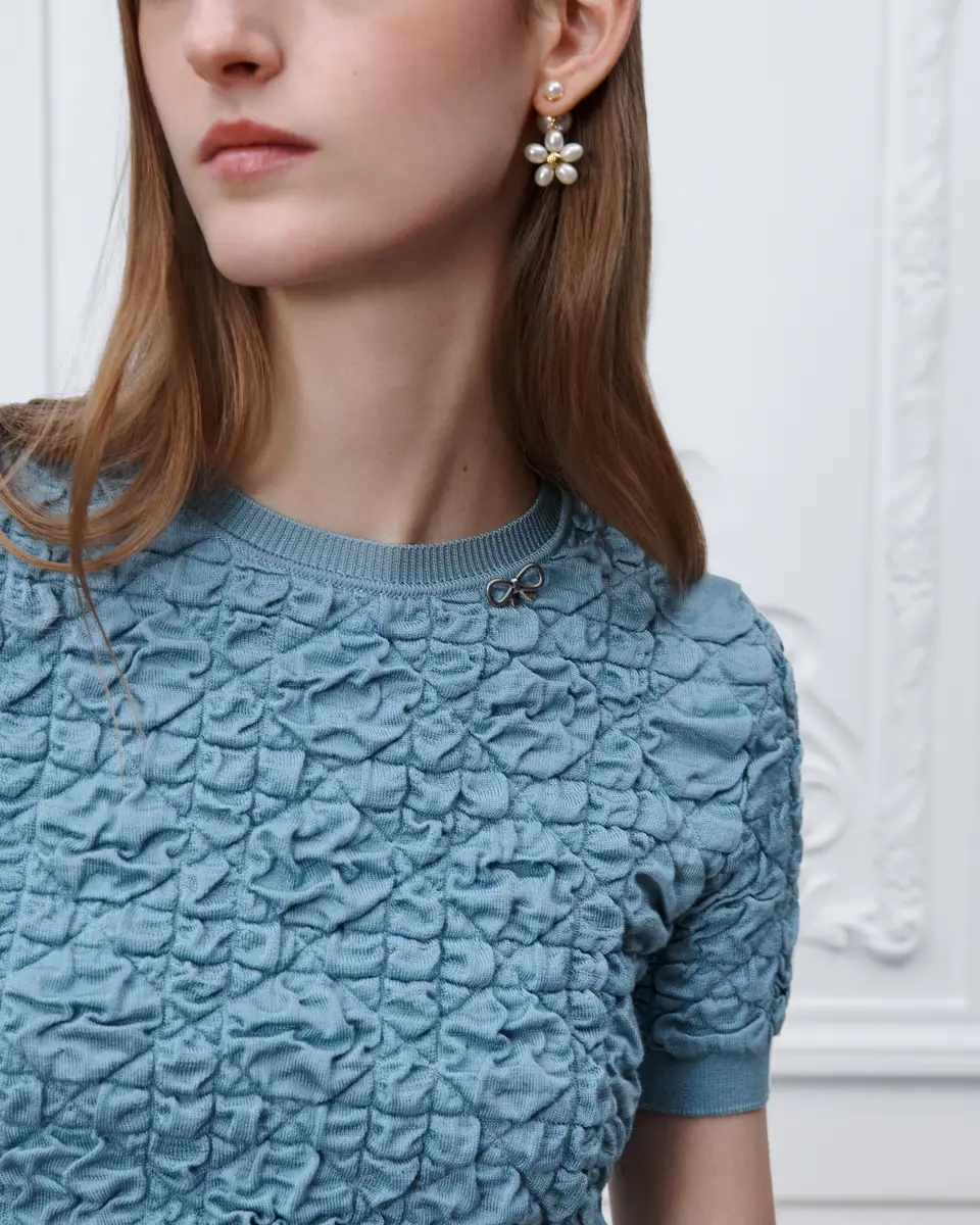 Dior Macrocannage Short-Sleeved Sweater | Thumbnail 5