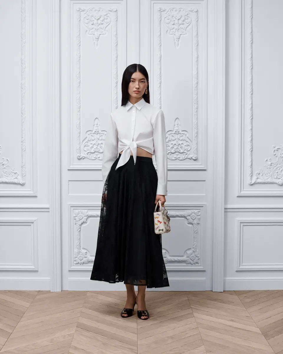 Dior Dioriviera Tied Cropped Blouse | Thumbnail 3 Dior Dioriviera Tied Cropped Blouse | Thumbnail 3