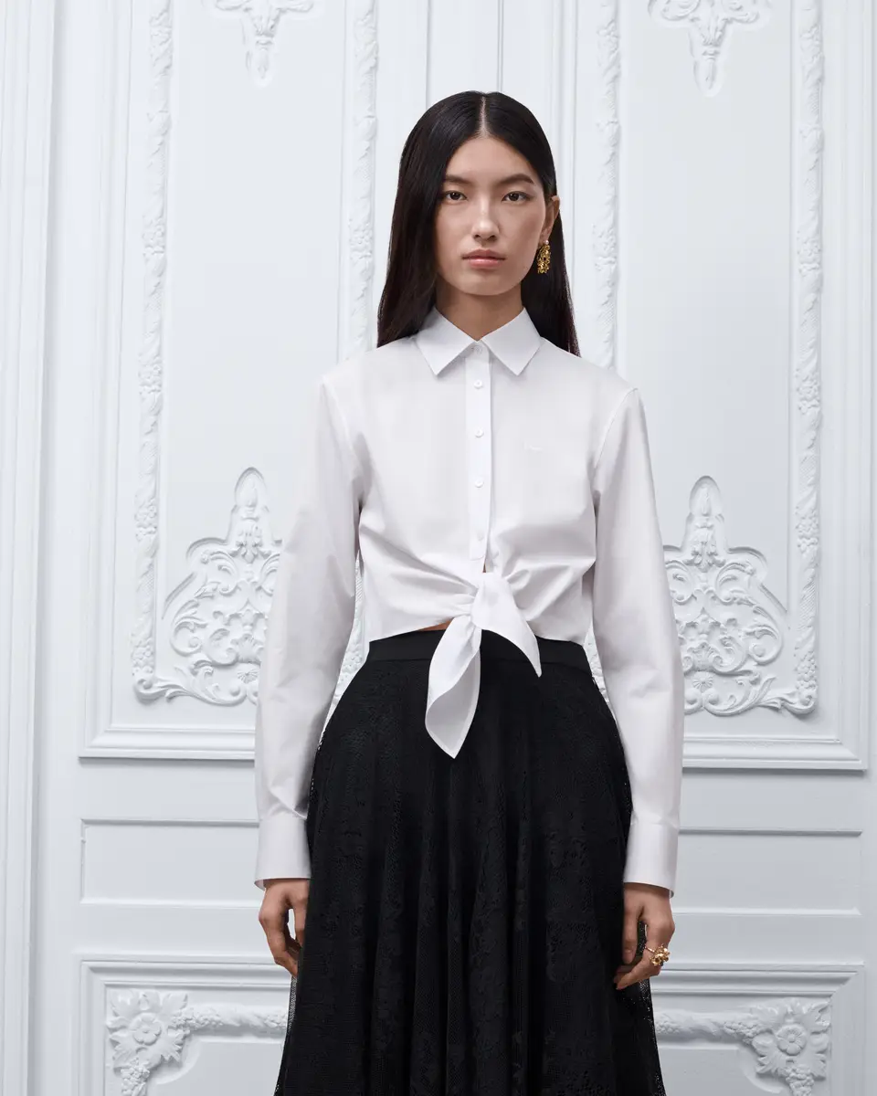 Dior Dioriviera Tied Cropped Blouse | Thumbnail 4 Dior Dioriviera Tied Cropped Blouse | Thumbnail 4