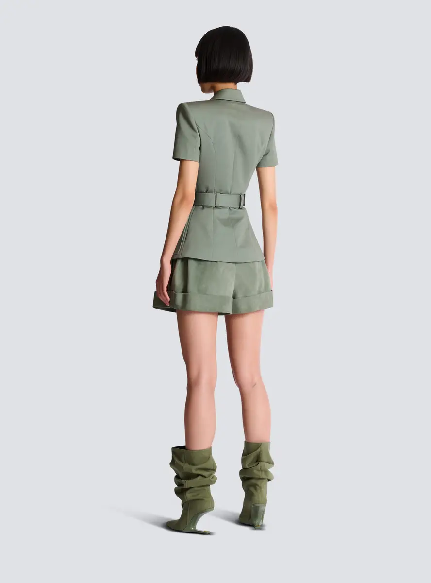 Balmain Belted gabardine Anthem jacket | Thumbnail 4 Balmain Belted gabardine Anthem jacket | Thumbnail 4