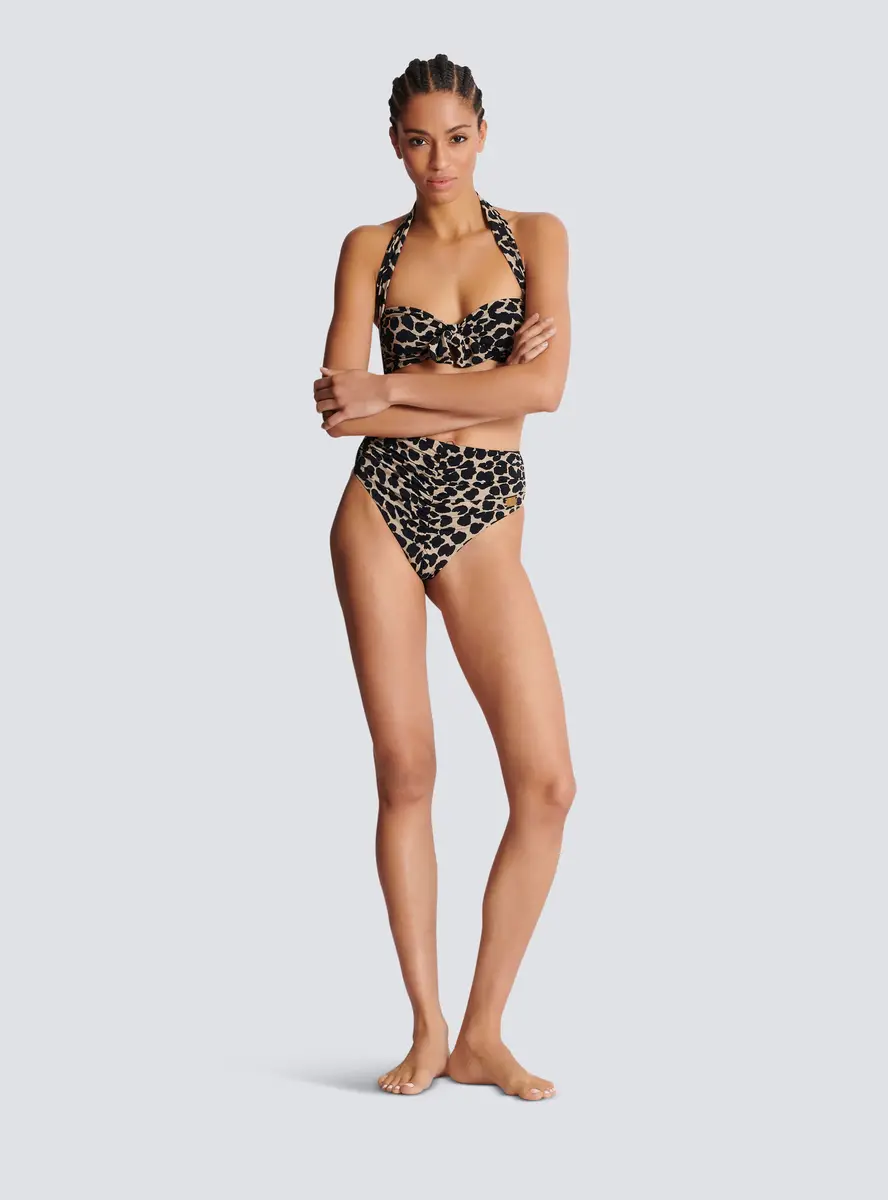 Balmain Two-piece leopard pattern swimsuit | Thumbnail 2 Balmain Two-piece leopard pattern swimsuit | Thumbnail 2