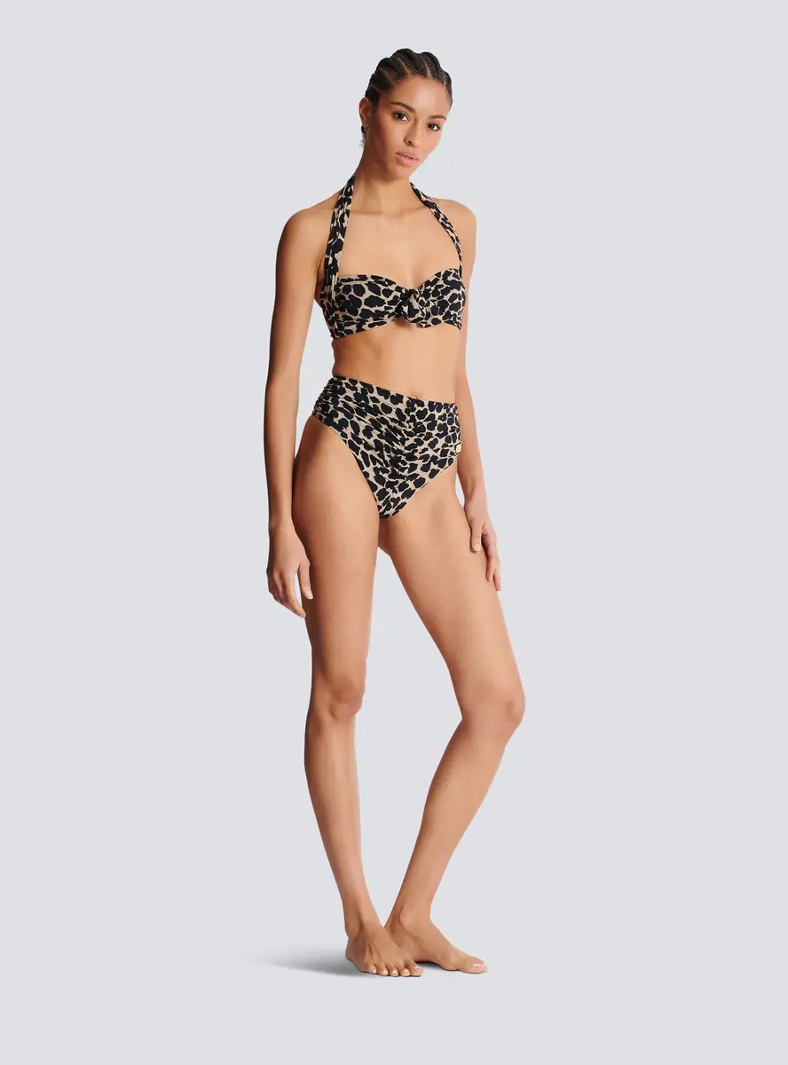 Balmain Two-piece leopard pattern swimsuit | Thumbnail 3 Balmain Two-piece leopard pattern swimsuit | Thumbnail 3