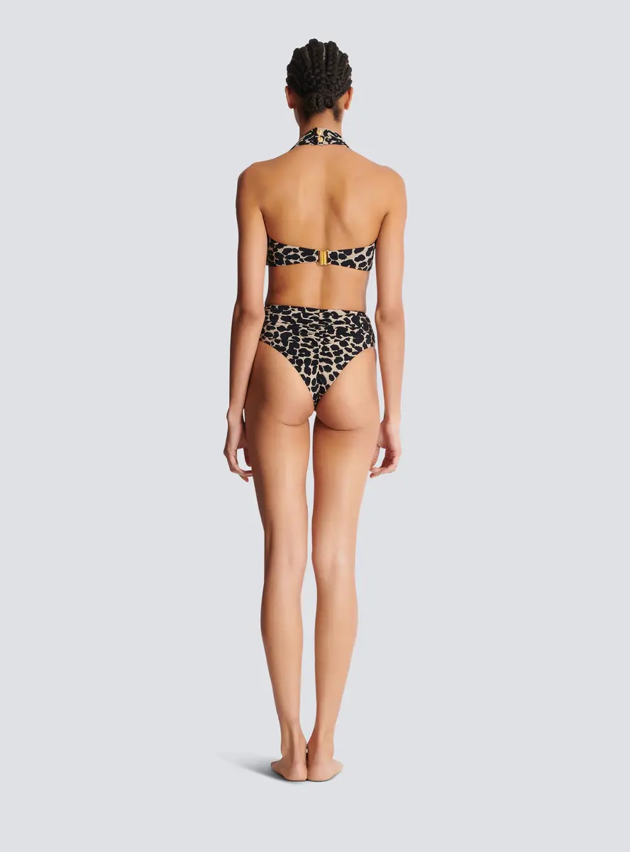 Balmain Two-piece leopard pattern swimsuit | Thumbnail 4 Balmain Two-piece leopard pattern swimsuit | Thumbnail 4