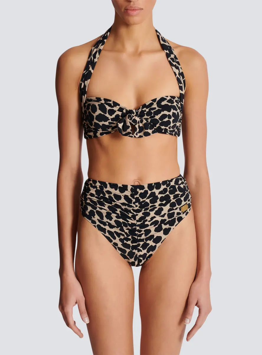 Balmain Two-piece leopard pattern swimsuit | Thumbnail 8 Balmain Two-piece leopard pattern swimsuit | Thumbnail 8
