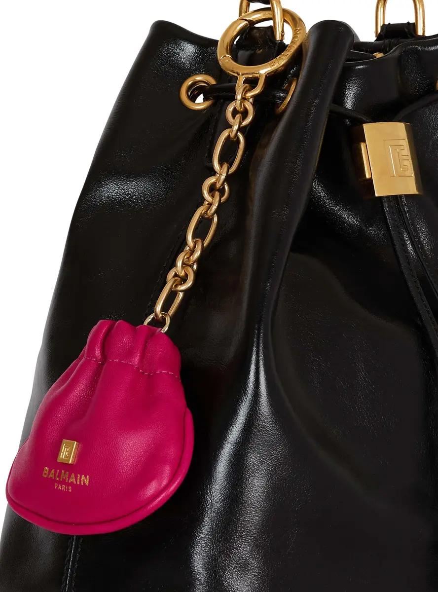 Balmain Pulse leather key ring | Thumbnail 4