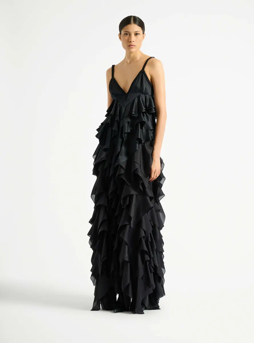 Balmain Satin top with thin straps | Thumbnail 3 Balmain Satin top with thin straps | Thumbnail 3