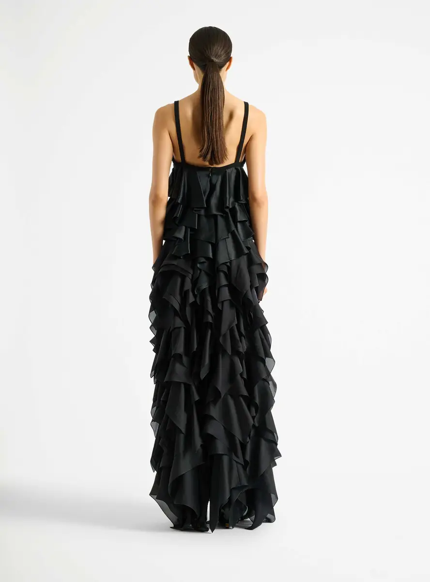 Balmain Satin top with thin straps | Thumbnail 4 Balmain Satin top with thin straps | Thumbnail 4