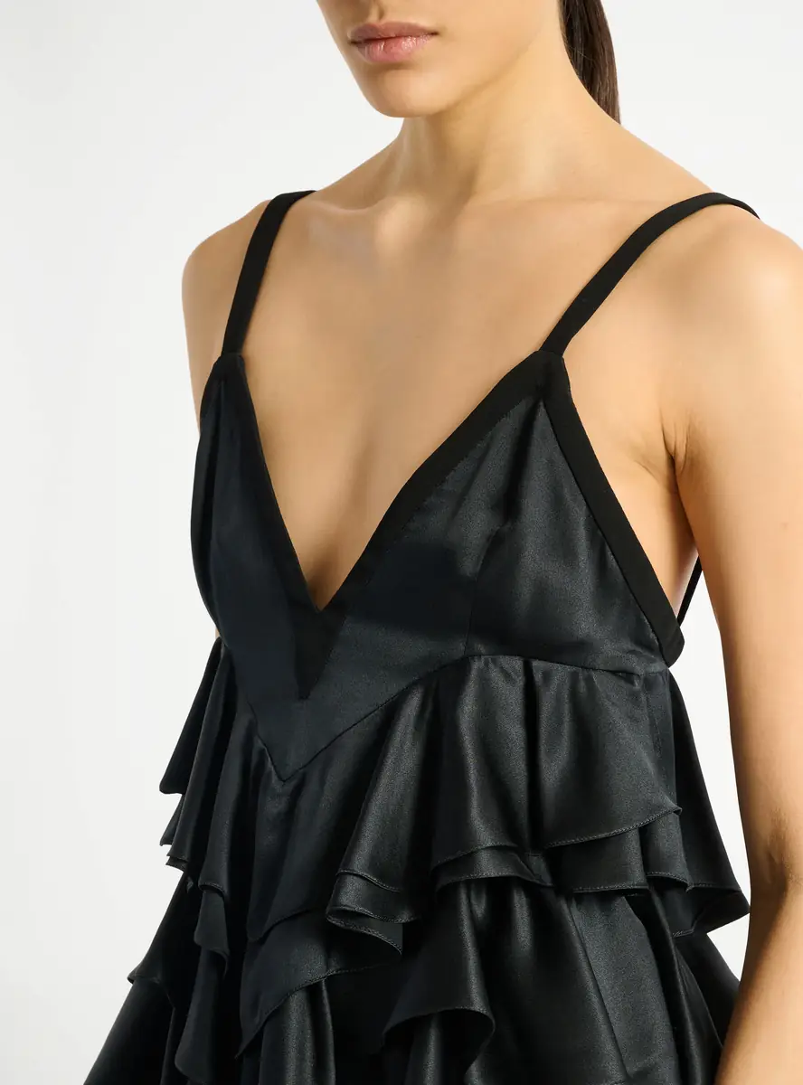 Balmain Satin top with thin straps | Thumbnail 5 Balmain Satin top with thin straps | Thumbnail 5