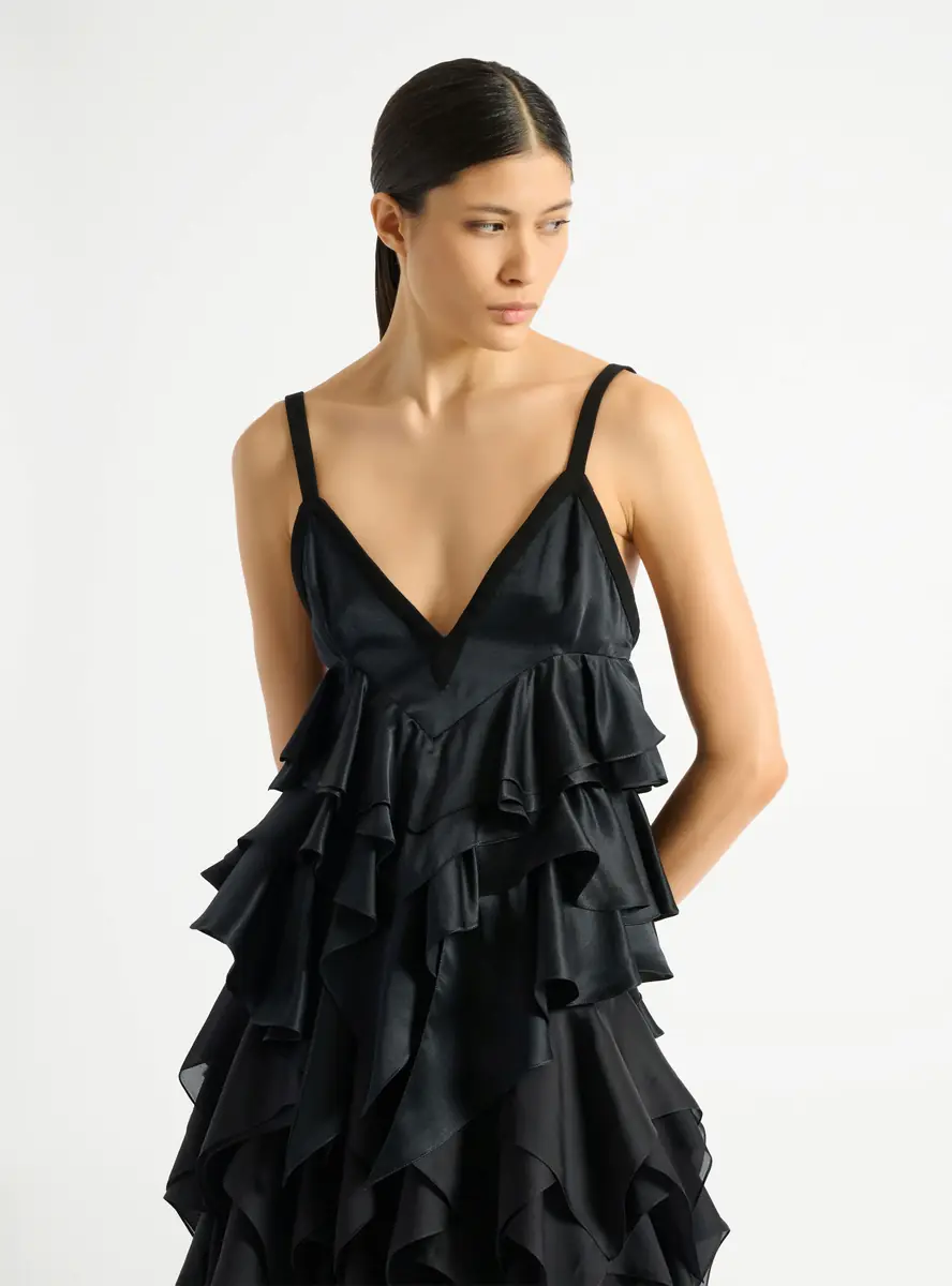 Balmain Satin top with thin straps | Thumbnail 7 Balmain Satin top with thin straps | Thumbnail 7