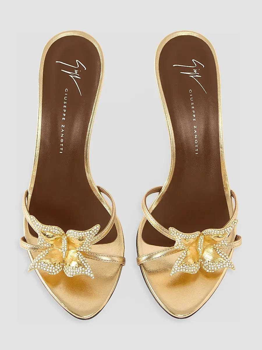 Giuseppe Zanotti Women's Clandestino 95MM Crystal-Embellished Leather Sandals | Thumbnail 5