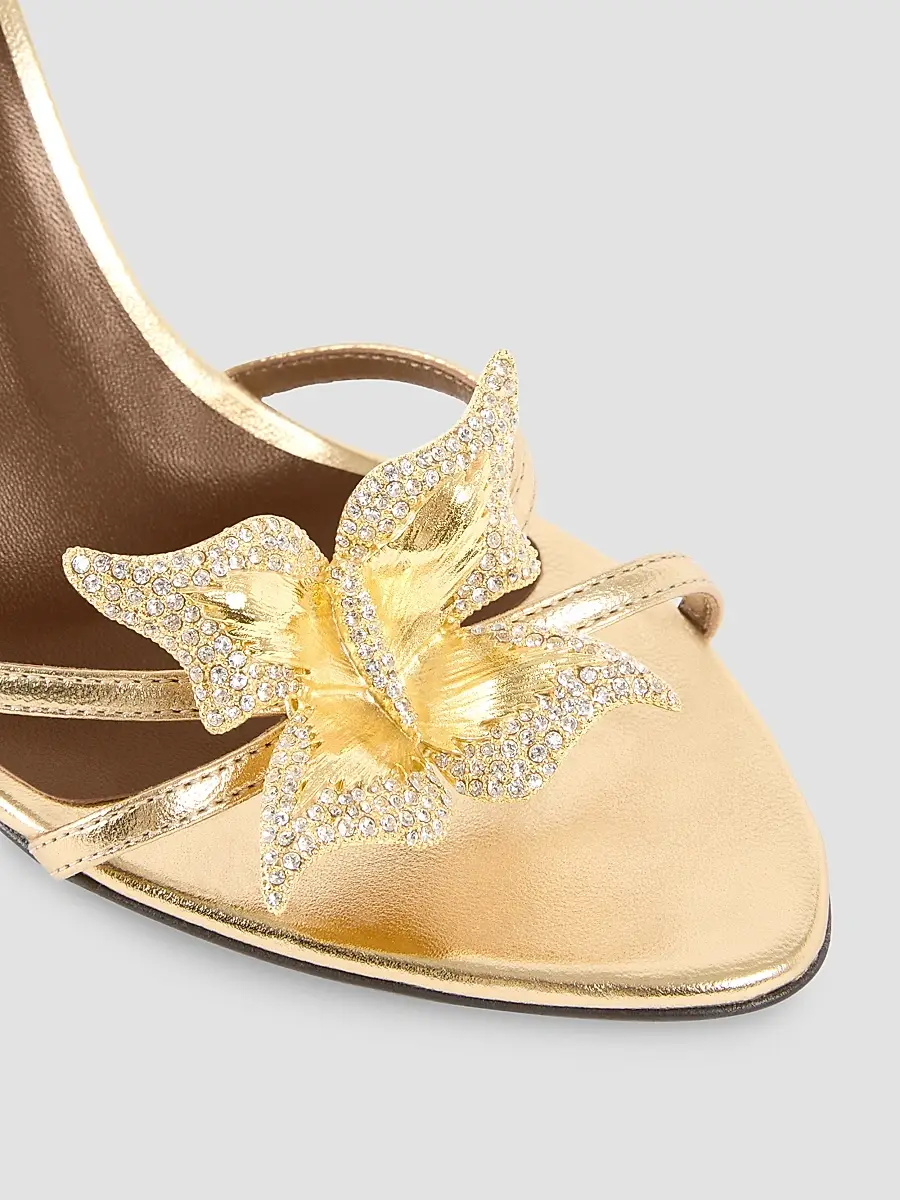 Giuseppe Zanotti Women's Clandestino 95MM Crystal-Embellished Leather Sandals | Thumbnail 6