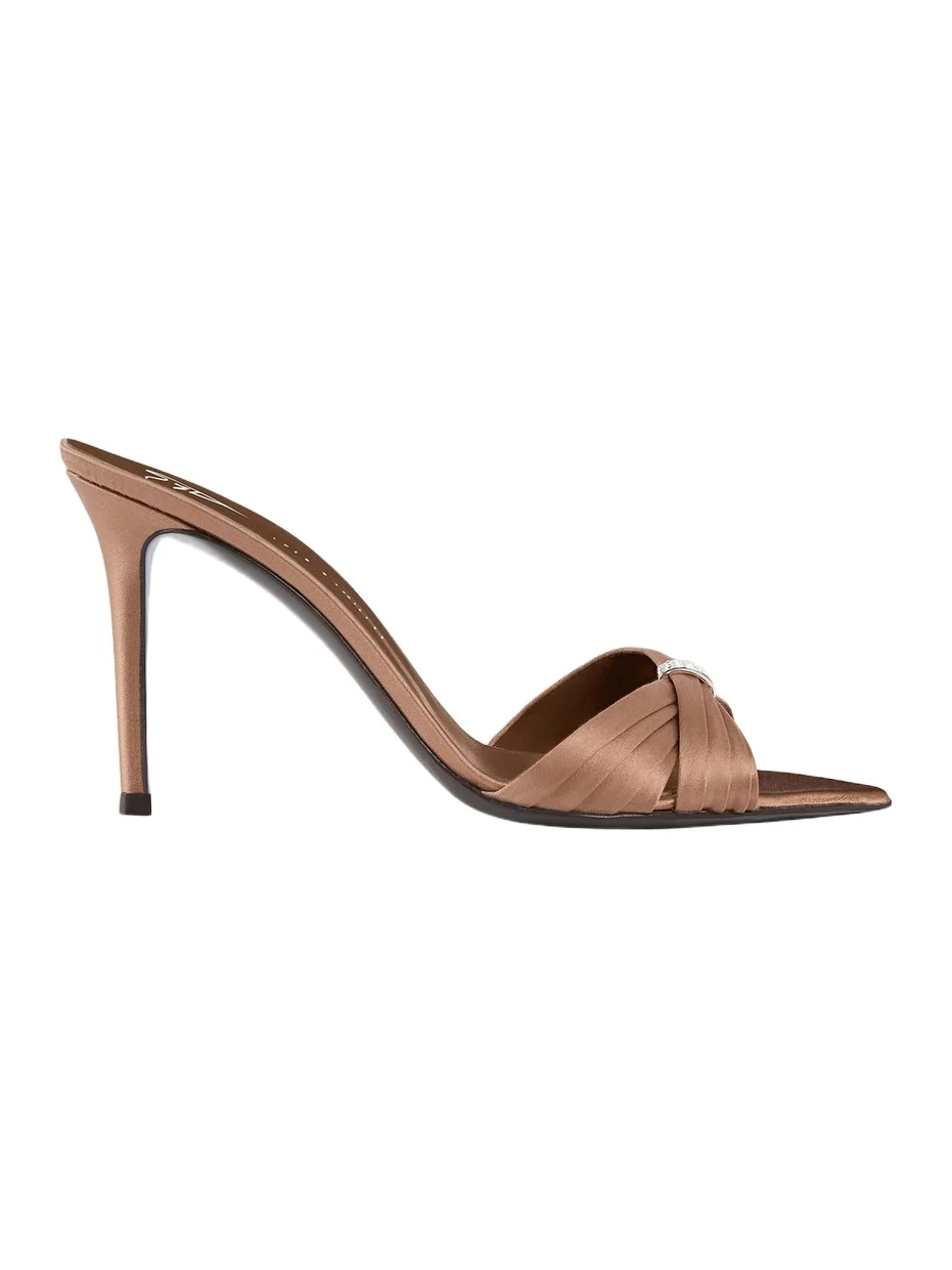 Women's Intrigo 90MM Silk Stiletto Mules Women's Intrigo 90MM Silk Stiletto Mules