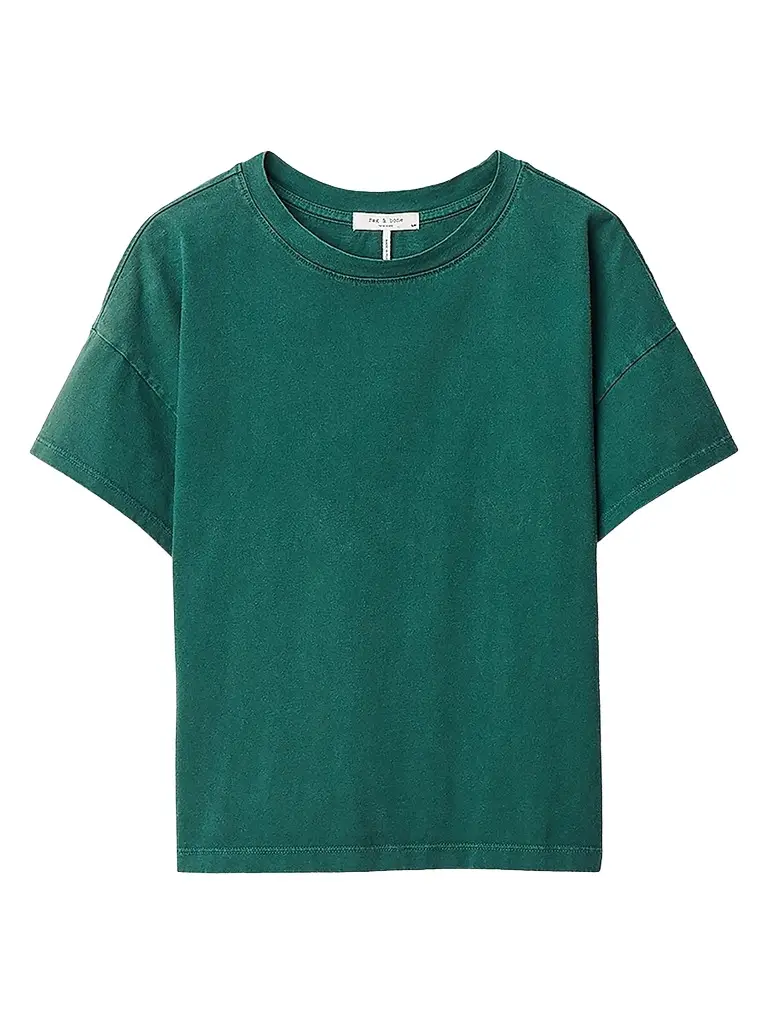 rag & bone Women's Kelly Distressed Washed Boxy T-Shirt | Image 1 rag & bone Women's Kelly Distressed Washed Boxy T-Shirt | Image 1