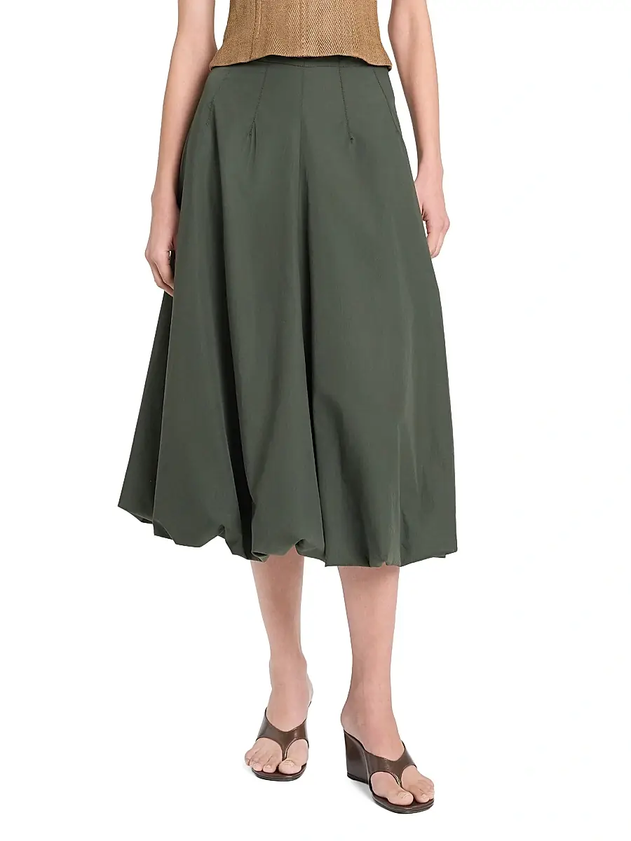 TWP Women's Full Intentions Cotton Bubble Midi-Skirt | Thumbnail 3 TWP Women's Full Intentions Cotton Bubble Midi-Skirt | Thumbnail 3
