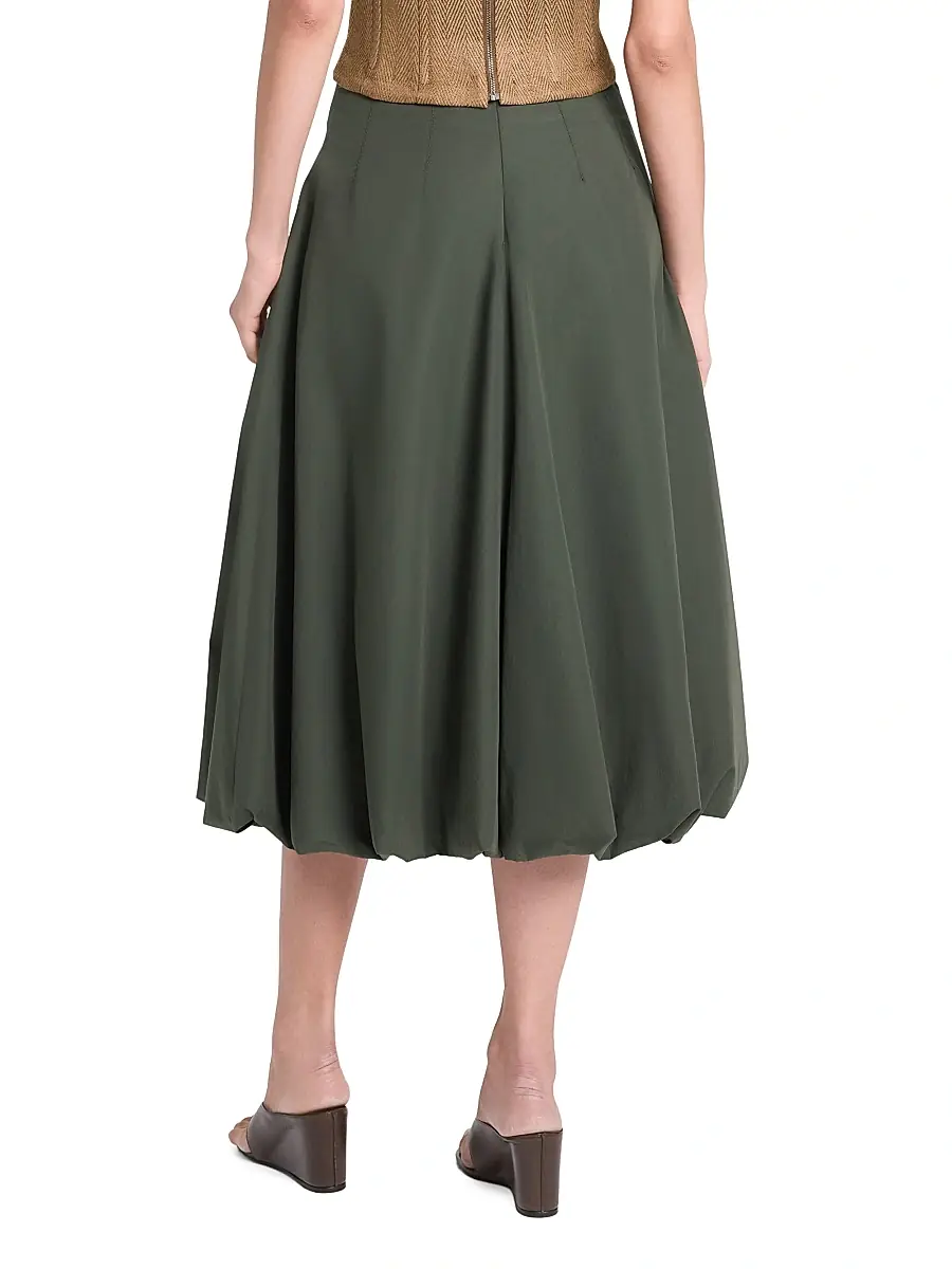 TWP Women's Full Intentions Cotton Bubble Midi-Skirt | Thumbnail 5 TWP Women's Full Intentions Cotton Bubble Midi-Skirt | Thumbnail 5
