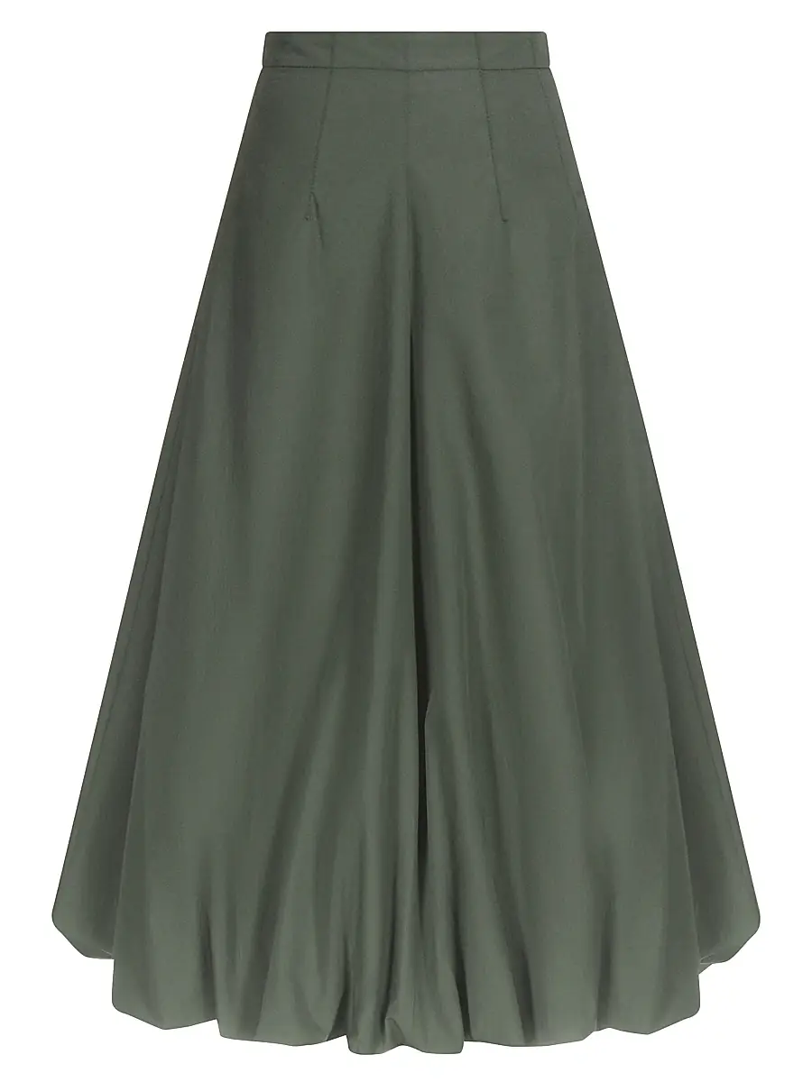 TWP Women's Full Intentions Cotton Bubble Midi-Skirt - Rosin - Size 12 | Image 1 TWP Women's Full Intentions Cotton Bubble Midi-Skirt - Rosin - Size 12 | Image 1