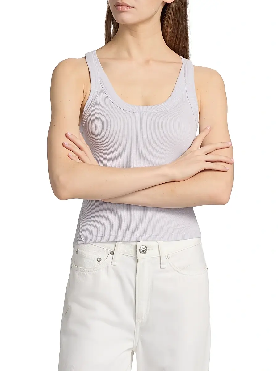 rag & bone Women's The Essential Rib Tank | Thumbnail 3 rag & bone Women's The Essential Rib Tank | Thumbnail 3