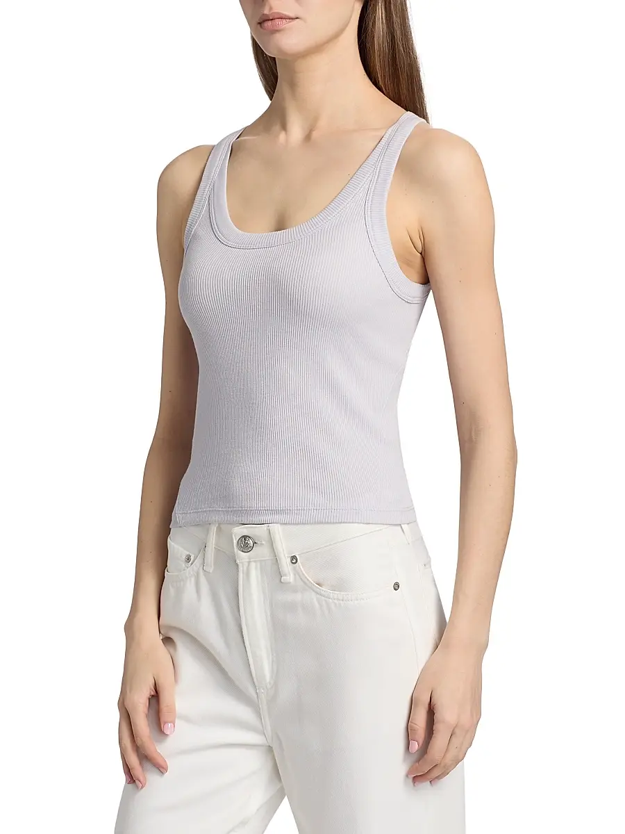 rag & bone Women's The Essential Rib Tank | Thumbnail 4 rag & bone Women's The Essential Rib Tank | Thumbnail 4