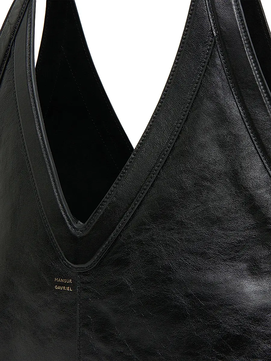 MANSUR GAVRIEL Women's Medium Logo Soft Tote Bag | Thumbnail 4 MANSUR GAVRIEL Women's Medium Logo Soft Tote Bag | Thumbnail 4