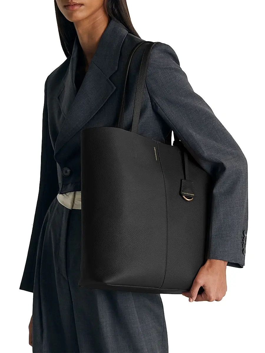 MAISON de SABRÉ Women's Tall Leather Soft Tote Bag | Thumbnail 3 MAISON de SABRÉ Women's Tall Leather Soft Tote Bag | Thumbnail 3