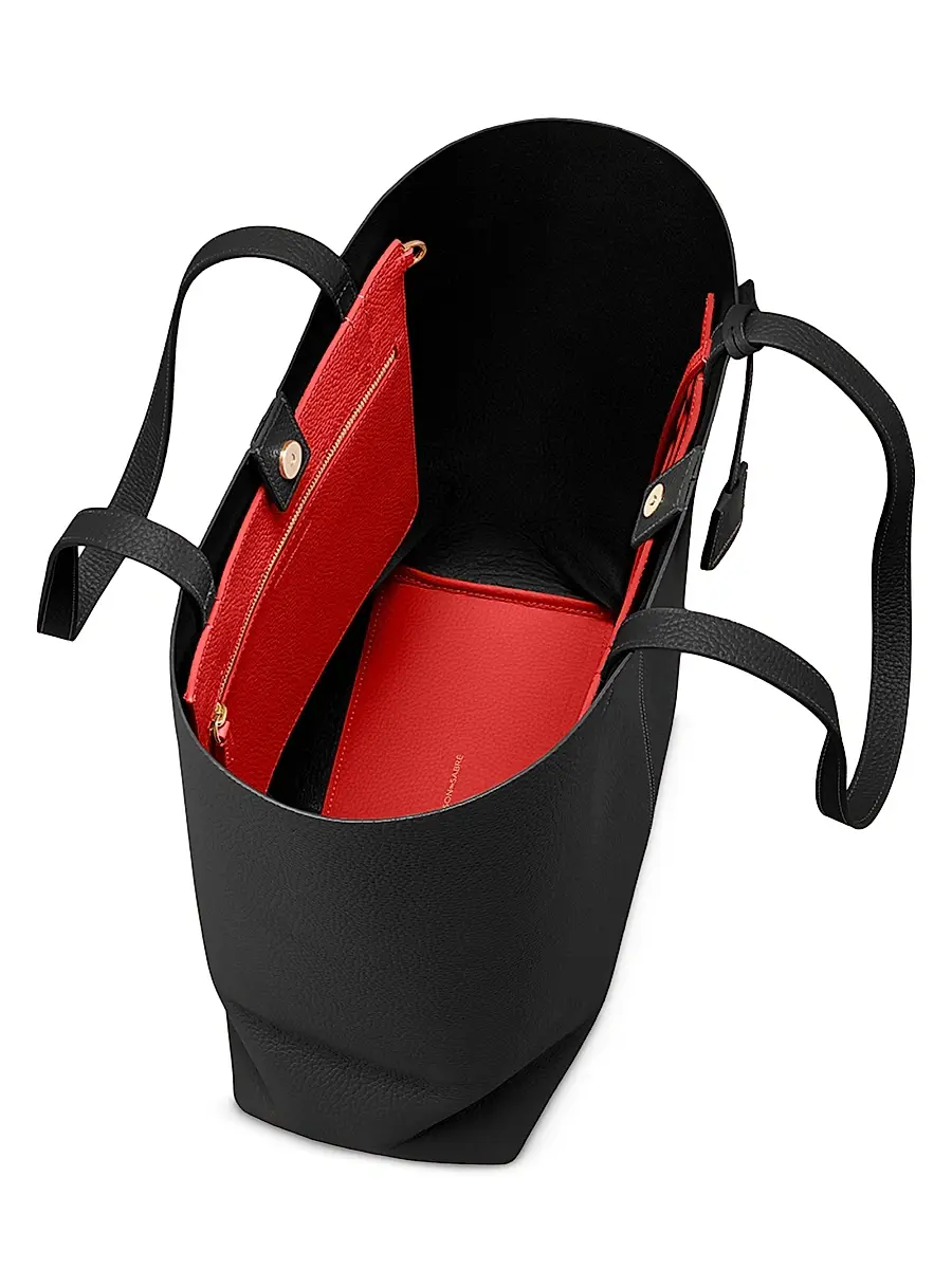 MAISON de SABRÉ Women's Tall Leather Soft Tote Bag | Thumbnail 6 MAISON de SABRÉ Women's Tall Leather Soft Tote Bag | Thumbnail 6