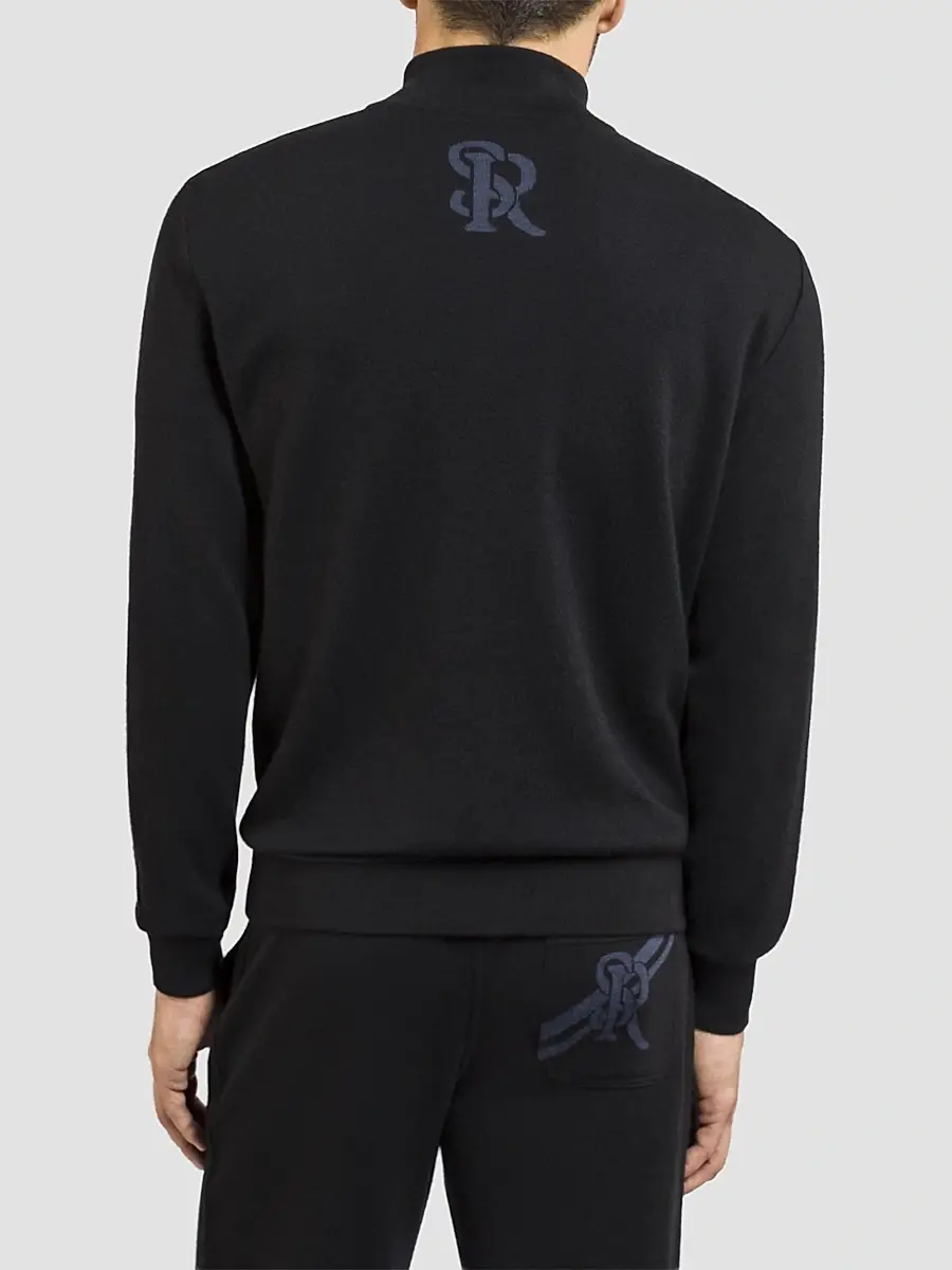 Stefano Ricci Men's Zip Mock Neck Sweater | Thumbnail 4