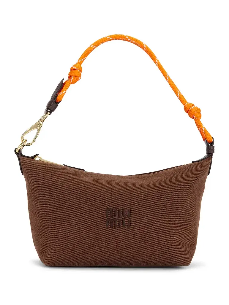 Miu Miu Gabardine Nastro Top Handle Bag