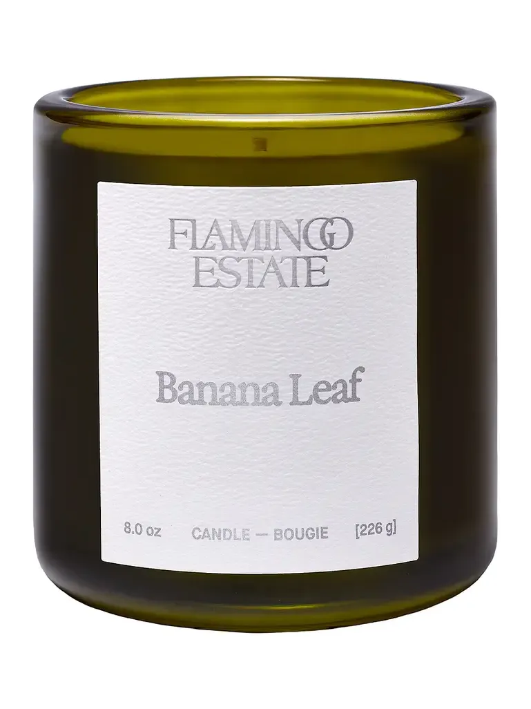 Flamingo Estate Banana Leaf Candle