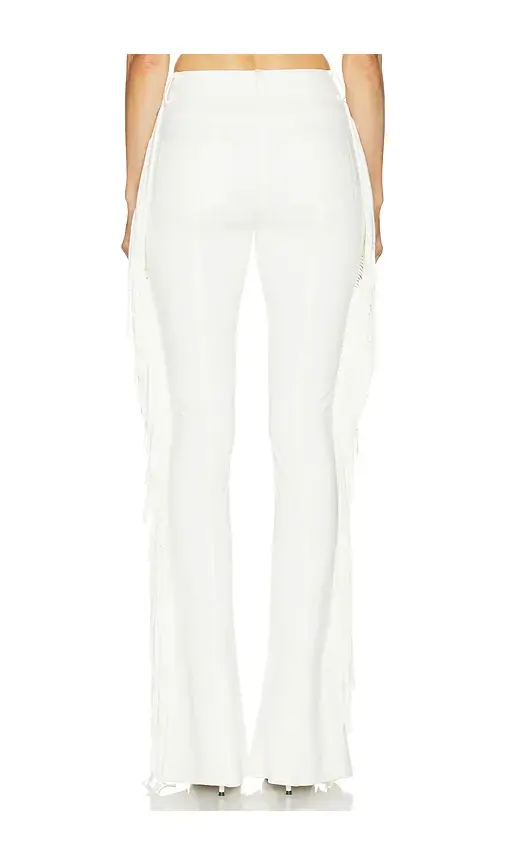 Norma Kamali Fringe Spat Jeans | Thumbnail 5 Norma Kamali Fringe Spat Jeans | Thumbnail 5