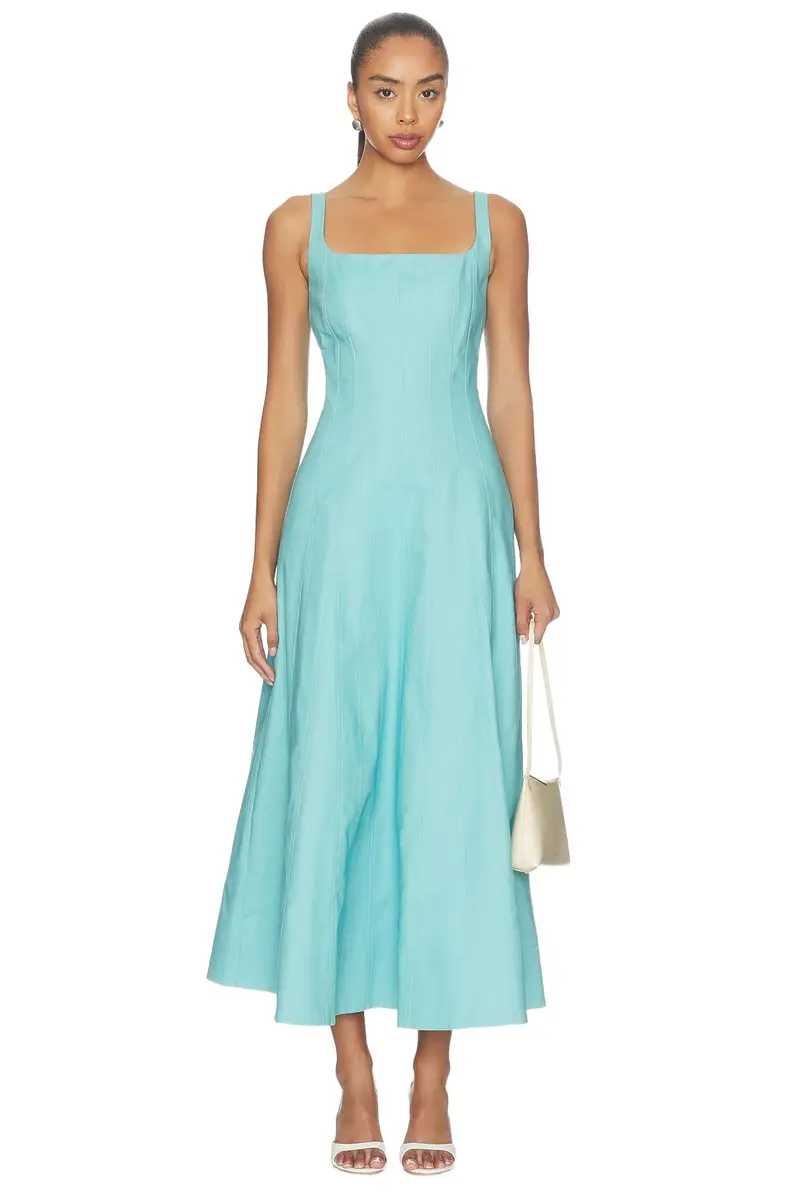 Aligne Fernanda Seam Detail Midi Dress