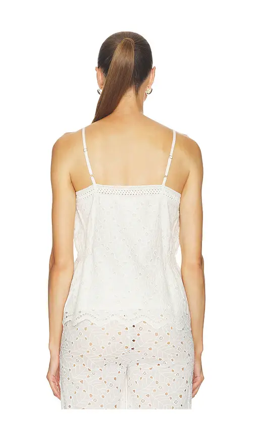 Bobi Side Smocked Lace Cami Top | Thumbnail 3 Bobi Side Smocked Lace Cami Top | Thumbnail 3