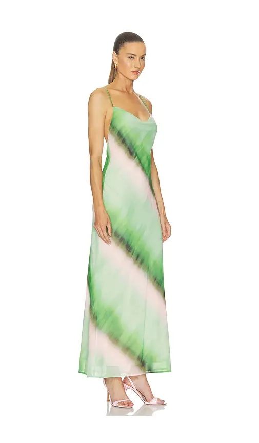 SEVEN WONDERS Biancha Cowl Cross Back Maxi Dress | Thumbnail 2