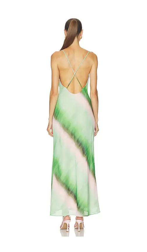 SEVEN WONDERS Biancha Cowl Cross Back Maxi Dress | Thumbnail 3