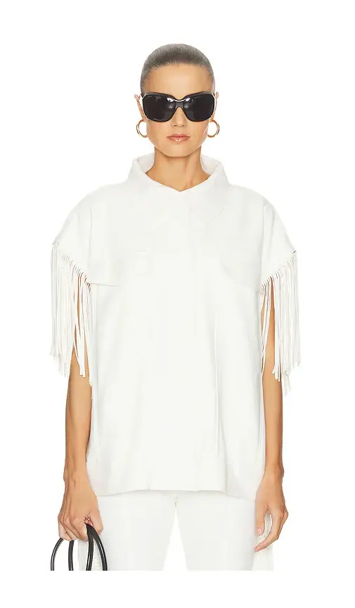 Norma Kamali Sleeveless Oversized Jean Jacket | Thumbnail 3 Norma Kamali Sleeveless Oversized Jean Jacket | Thumbnail 3