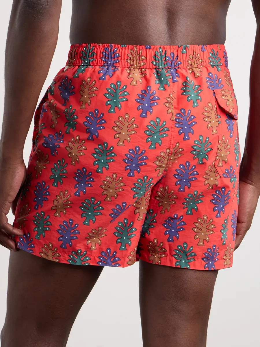 Drake's Straight-Leg Mid-Length Printed Swim Shorts - Men | Thumbnail 3