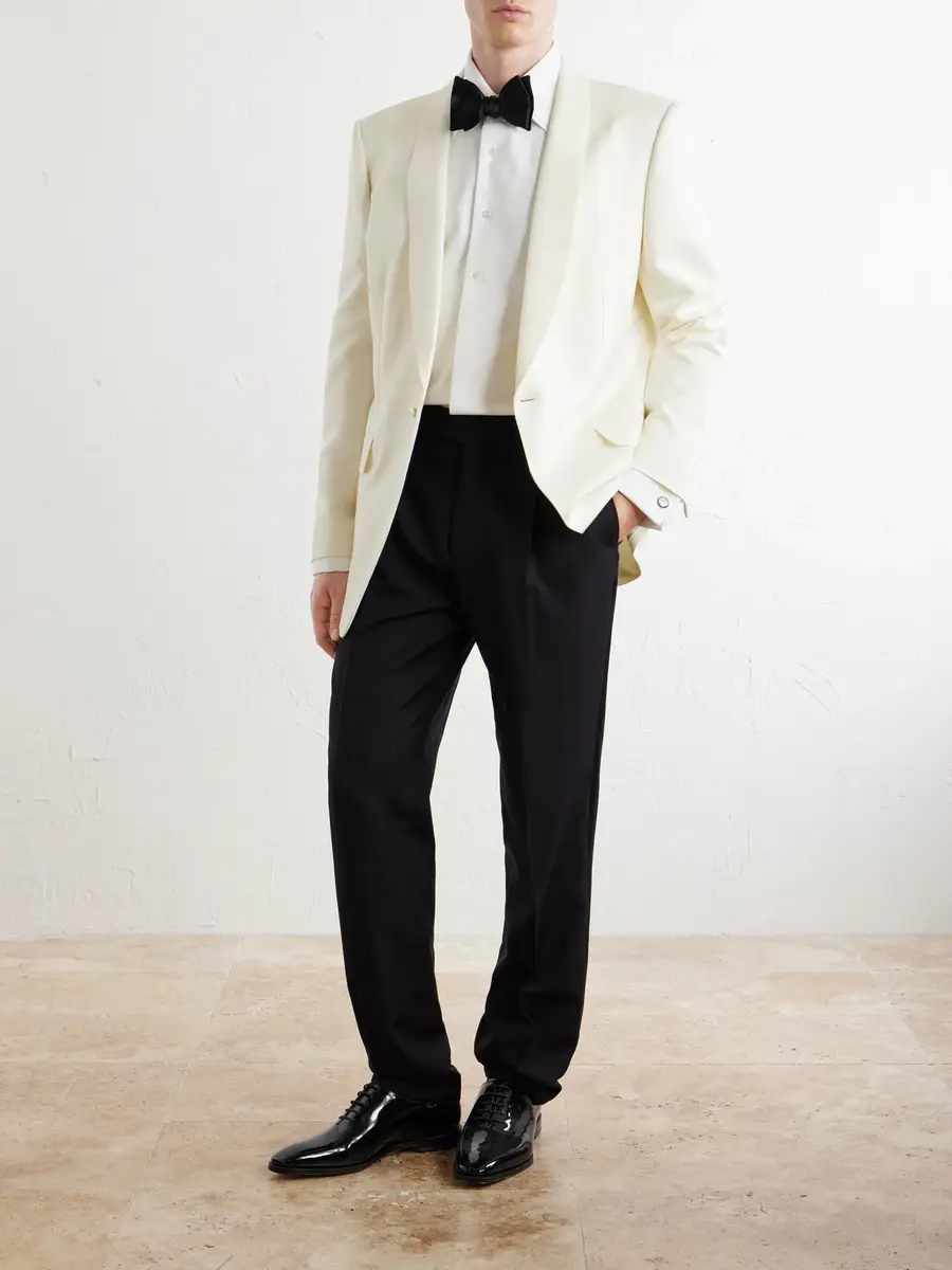 Tom Ford Classic-Collar Cotton-Piqué Shirt - Men | Thumbnail 2 Tom Ford Classic-Collar Cotton-Piqué Shirt - Men | Thumbnail 2